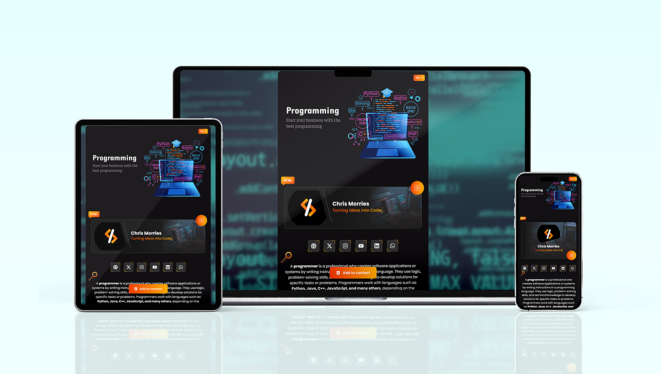 Developer mockup