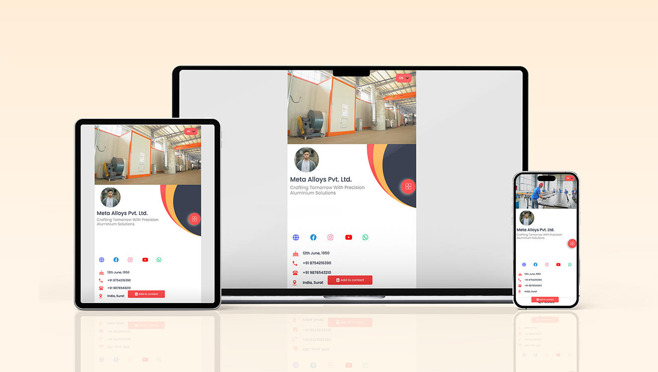 Executive Profile mockup